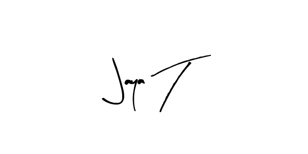 if you are searching for the best signature style for your name Jaya T. so please give up your signature search. here we have designed multiple signature styles  using Arty Signature. Jaya T signature style 8 images and pictures png
