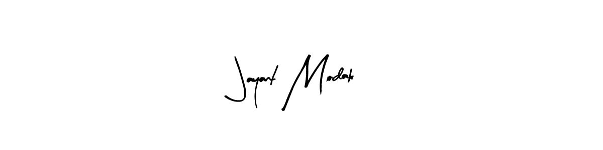Design your own signature with our free online signature maker. With this signature software, you can create a handwritten (Arty Signature) signature for name Jayant Modak. Jayant Modak signature style 8 images and pictures png