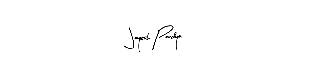The best way (Arty Signature) to make a short signature is to pick only two or three words in your name. The name Jayesh Pandya include a total of six letters. For converting this name. Jayesh Pandya signature style 8 images and pictures png