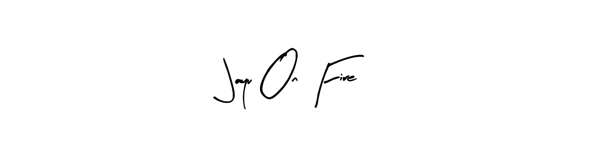 Similarly Arty Signature is the best handwritten signature design. Signature creator online .You can use it as an online autograph creator for name Jayu On Fire. Jayu On Fire signature style 8 images and pictures png