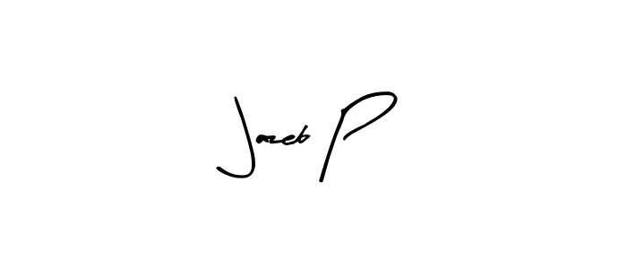Also You can easily find your signature by using the search form. We will create Jazeb P name handwritten signature images for you free of cost using Arty Signature sign style. Jazeb P signature style 8 images and pictures png