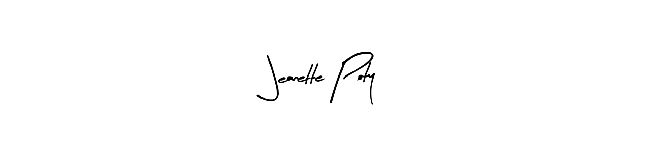 if you are searching for the best signature style for your name Jeanette Poty. so please give up your signature search. here we have designed multiple signature styles  using Arty Signature. Jeanette Poty signature style 8 images and pictures png