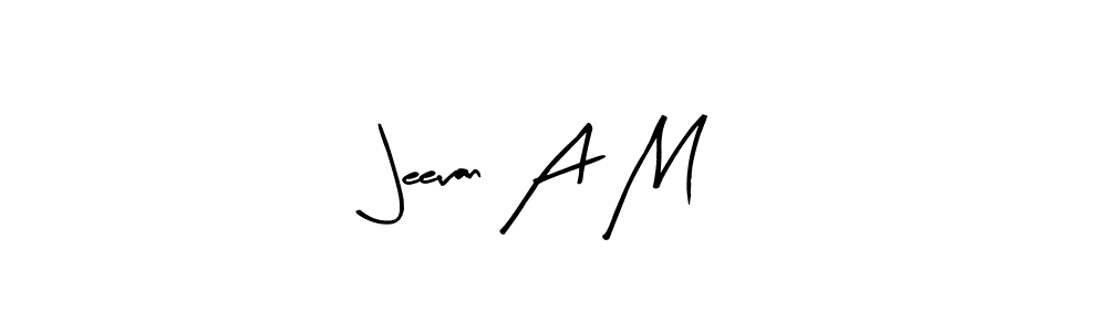 You should practise on your own different ways (Arty Signature) to write your name (Jeevan A M) in signature. don't let someone else do it for you. Jeevan A M signature style 8 images and pictures png