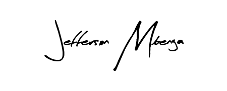 Similarly Arty Signature is the best handwritten signature design. Signature creator online. You can use it as an online autograph creator for name Jefferson Mbenga. Jefferson Mbenga signature style 8 images and pictures png