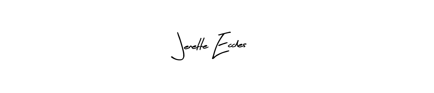 You can use this online signature creator to create a handwritten signature for the name Jenette Eccles. This is the best online autograph maker. Jenette Eccles signature style 8 images and pictures png