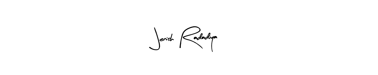 Once you've used our free online signature maker to create your best signature Arty Signature style, it's time to enjoy all of the benefits that Jenish Radadiya name signing documents. Jenish Radadiya signature style 8 images and pictures png