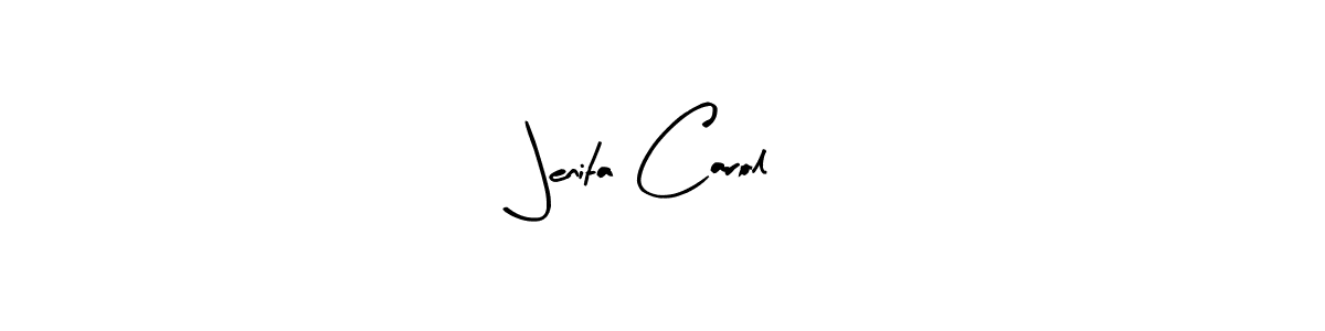 Once you've used our free online signature maker to create your best signature Arty Signature style, it's time to enjoy all of the benefits that Jenita Carol name signing documents. Jenita Carol signature style 8 images and pictures png