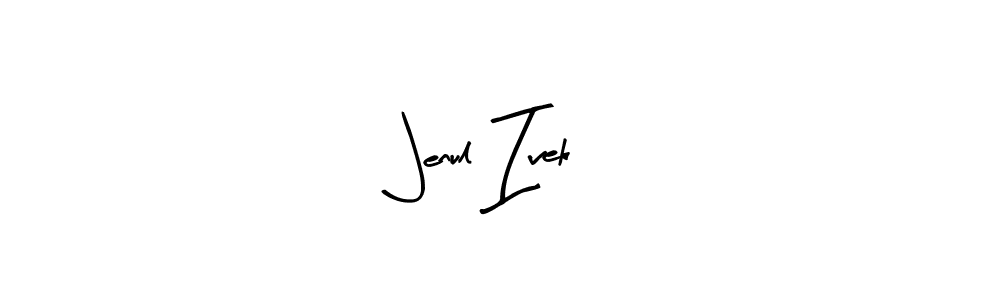 Also You can easily find your signature by using the search form. We will create Jenul Ivek name handwritten signature images for you free of cost using Arty Signature sign style. Jenul Ivek signature style 8 images and pictures png