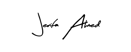 Also we have Jerifa Ahmed name is the best signature style. Create professional handwritten signature collection using Arty Signature autograph style. Jerifa Ahmed signature style 8 images and pictures png