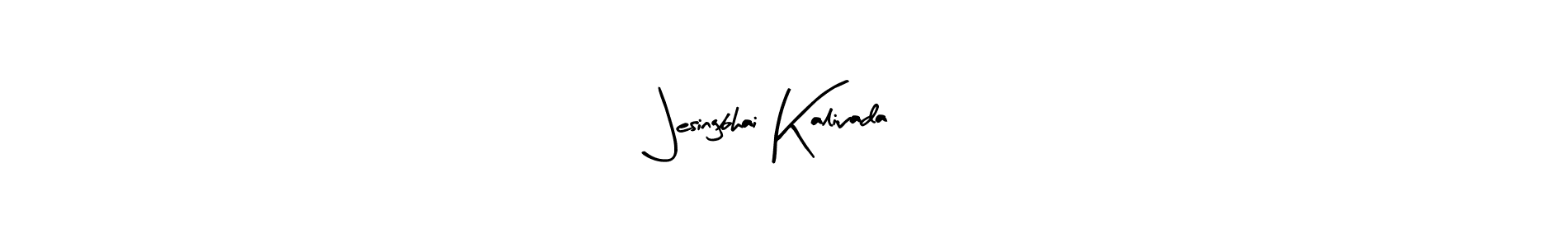 How to make Jesingbhai Kalivada name signature. Use Arty Signature style for creating short signs online. This is the latest handwritten sign. Jesingbhai Kalivada signature style 8 images and pictures png