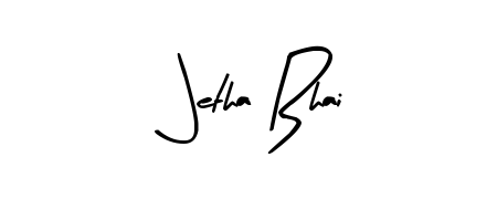 The best way (Arty Signature) to make a short signature is to pick only two or three words in your name. For converting this name Jetha Bhai. Jetha Bhai signature style 8 images and pictures png