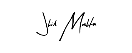 The Arty Signature signature style provides a bold statement for name Jhil Mehta. Designed for business owners, executives, and leaders. Jhil Mehta signature style 8 images and pictures png