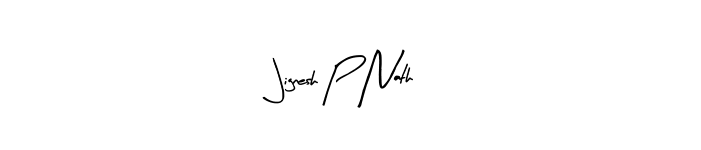 Arty Signature is a professional signature style that is perfect for those who want to add a touch of class to their signature. It is also a great choice for those who want to make their signature more unique. Get Jignesh P Nath name to fancy signature for free. Jignesh P Nath signature style 8 images and pictures png