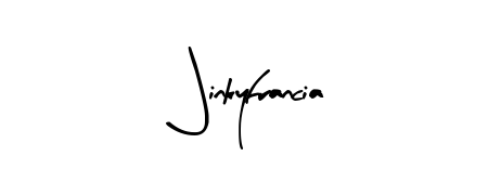 A stylish, flowing autograph style designed for name Jinkyfrancia using Arty Signature typography. Perfect for digital creative projects. Jinkyfrancia signature style 8 images and pictures png