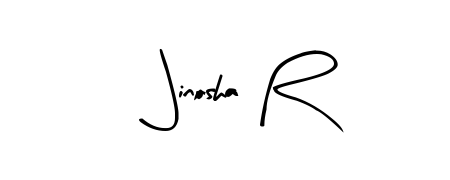 Make your name Jinosha R memorable on every contract using Arty Signature autograph style. Instant transparent background export available. Jinosha R signature style 8 images and pictures png