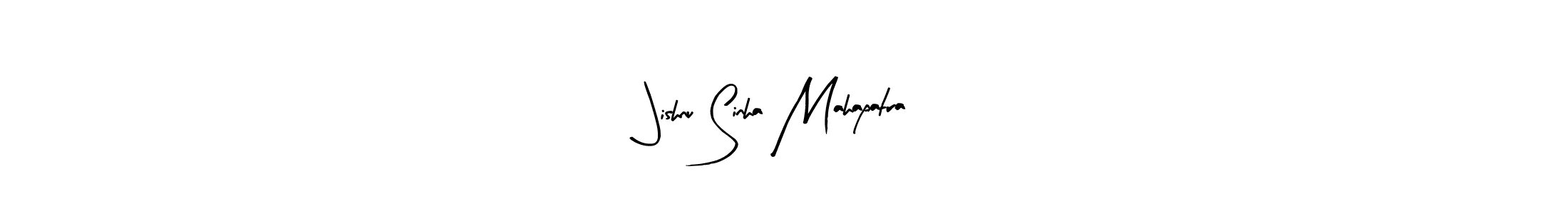 The best way (Arty Signature) to make a short signature is to pick only two or three words in your name. The name Jishnu Sinha Mahapatra include a total of six letters. For converting this name. Jishnu Sinha Mahapatra signature style 8 images and pictures png