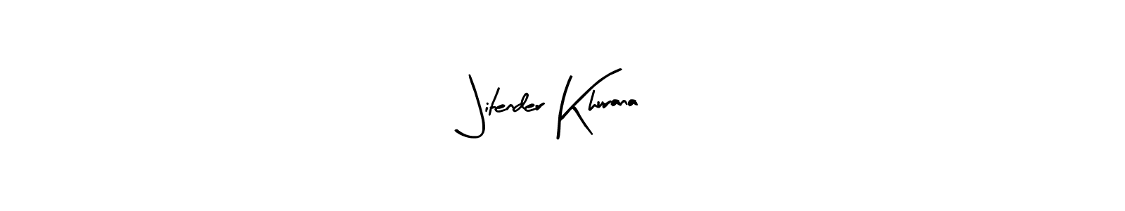 Also we have Jitender Khurana name is the best signature style. Create professional handwritten signature collection using Arty Signature autograph style. Jitender Khurana signature style 8 images and pictures png