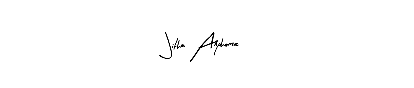 Once you've used our free online signature maker to create your best signature Arty Signature style, it's time to enjoy all of the benefits that Jitha Alphonse name signing documents. Jitha Alphonse signature style 8 images and pictures png