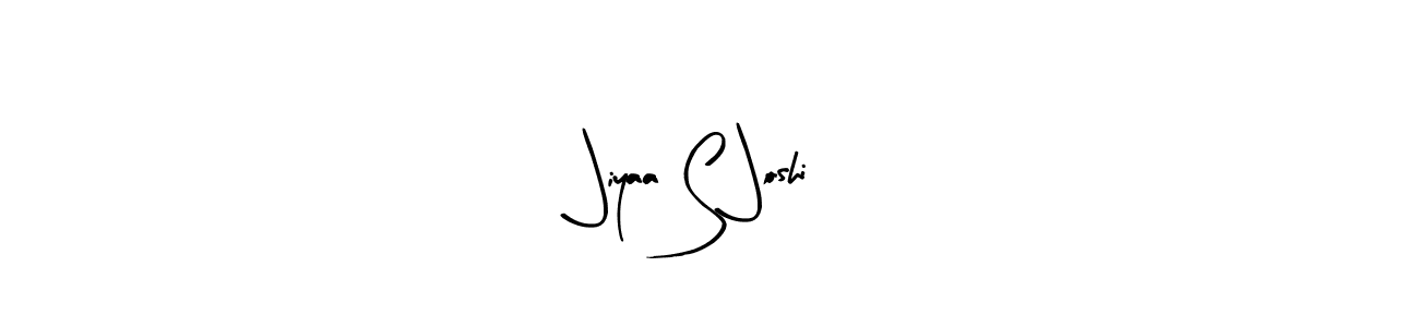 Make a beautiful signature design for name Jiyaa S Joshi. With this signature (Arty Signature) style, you can create a handwritten signature for free. Jiyaa S Joshi signature style 8 images and pictures png