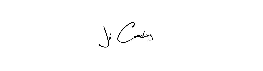 The best way (Arty Signature) to make a short signature is to pick only two or three words in your name. The name Jk Coaching include a total of six letters. For converting this name. Jk Coaching signature style 8 images and pictures png