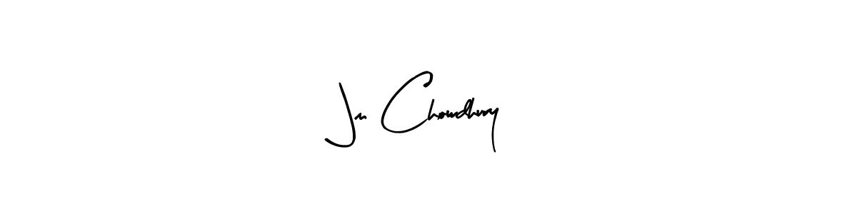 Make a beautiful signature design for name Jm Chowdhury. With this signature (Arty Signature) style, you can create a handwritten signature for free. Jm Chowdhury signature style 8 images and pictures png
