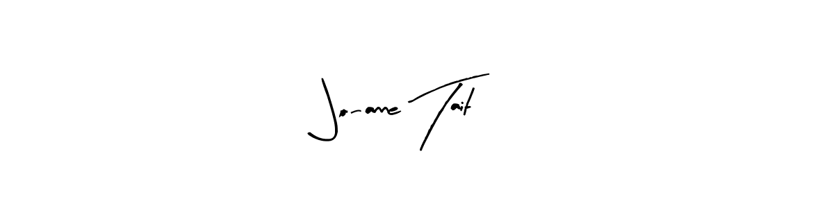 How to make Jo-anne Tait name signature. Use Arty Signature style for creating short signs online. This is the latest handwritten sign. Jo-anne Tait signature style 8 images and pictures png