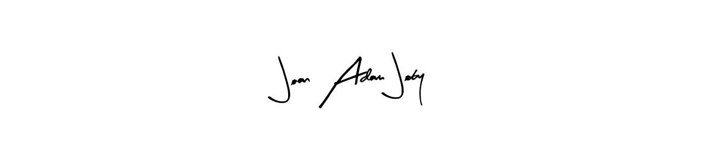 Use a signature maker to create a handwritten signature online. With this signature software, you can design (Arty Signature) your own signature for name Joan Adam Joby. Joan Adam Joby signature style 8 images and pictures png