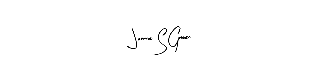 Use a signature maker to create a handwritten signature online. With this signature software, you can design (Arty Signature) your own signature for name Joanne S Green. Joanne S Green signature style 8 images and pictures png