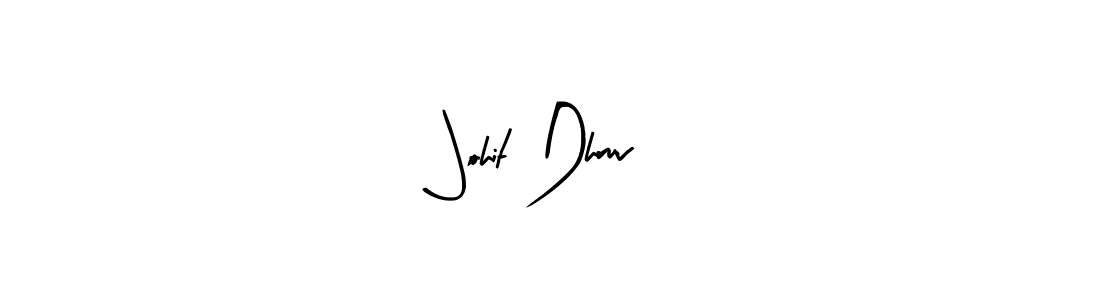 How to make Johit Dhruv name signature. Use Arty Signature style for creating short signs online. This is the latest handwritten sign. Johit Dhruv signature style 8 images and pictures png