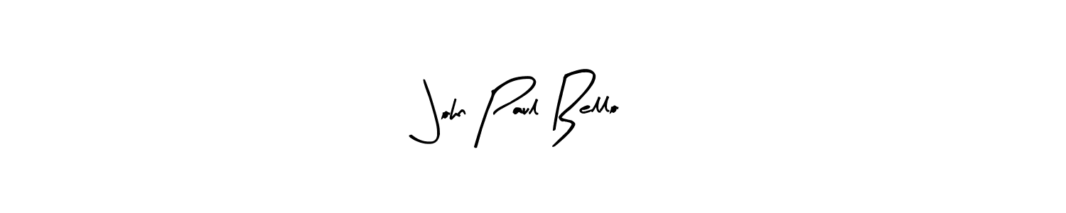 Make a beautiful signature design for name John Paul Bello. With this signature (Arty Signature) style, you can create a handwritten signature for free. John Paul Bello signature style 8 images and pictures png