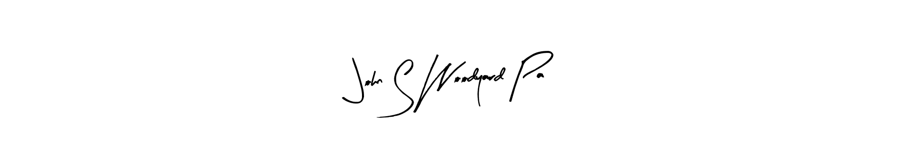 Arty Signature is a professional signature style that is perfect for those who want to add a touch of class to their signature. It is also a great choice for those who want to make their signature more unique. Get John S Woodyard Pa name to fancy signature for free. John S Woodyard Pa signature style 8 images and pictures png