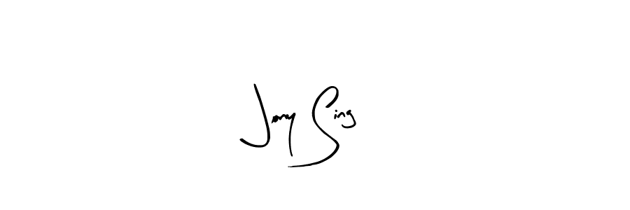 How to make Jony Sing name signature. Use Arty Signature style for creating short signs online. This is the latest handwritten sign. Jony Sing signature style 8 images and pictures png