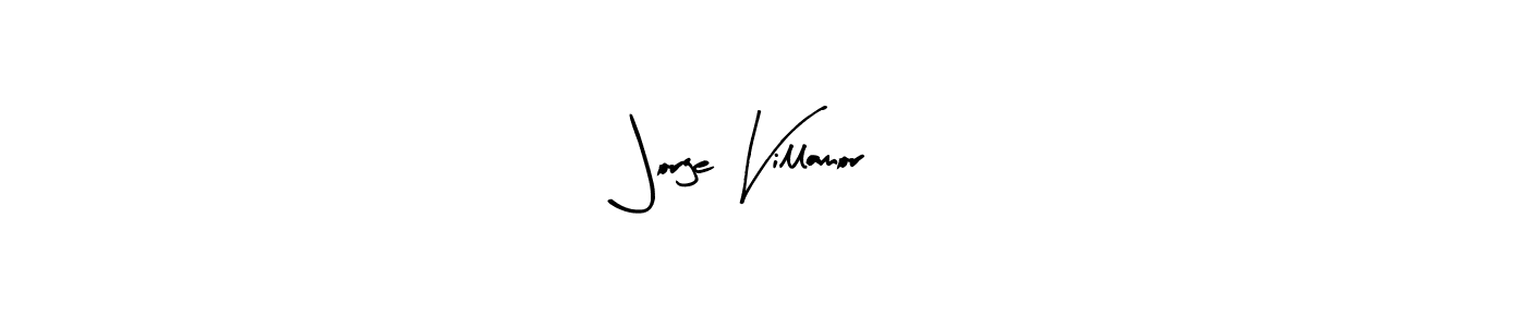 Also we have Jorge Villamor name is the best signature style. Create professional handwritten signature collection using Arty Signature autograph style. Jorge Villamor signature style 8 images and pictures png