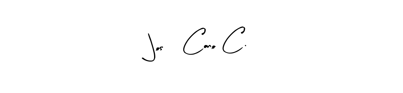 Design your own signature with our free online signature maker. With this signature software, you can create a handwritten (Arty Signature) signature for name José Cano C.. José Cano C. signature style 8 images and pictures png