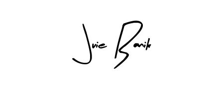 Discover how Juie Banik looks in an executive cursive font (Arty Signature). Perfect for legal documents, invoices, and certificates. Juie Banik signature style 8 images and pictures png