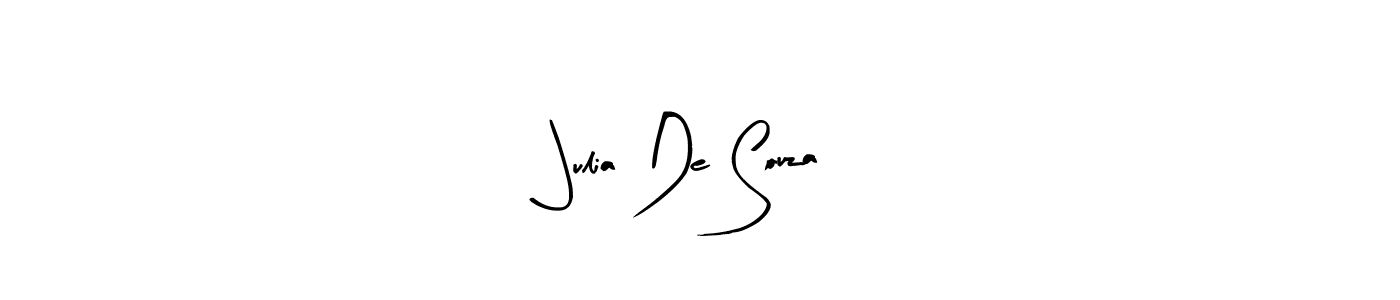 Design your own signature with our free online signature maker. With this signature software, you can create a handwritten (Arty Signature) signature for name Julia De Souza. Julia De Souza signature style 8 images and pictures png