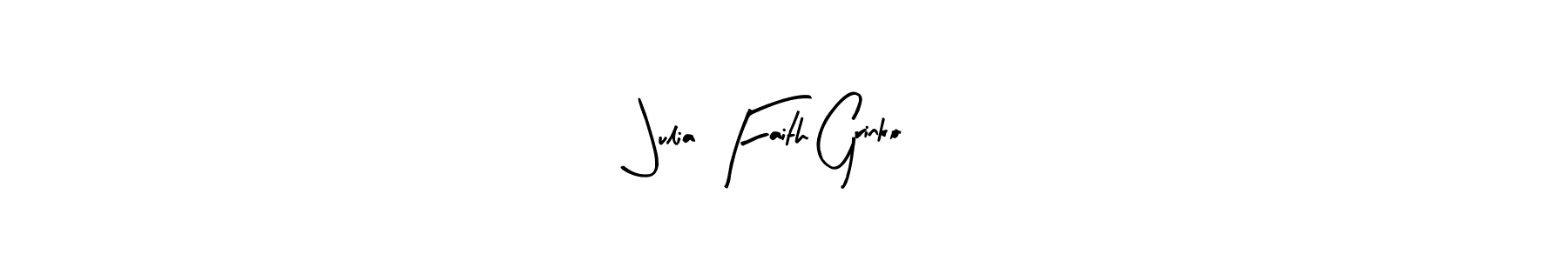 Use a signature maker to create a handwritten signature online. With this signature software, you can design (Arty Signature) your own signature for name Julia Faith Grinko. Julia Faith Grinko signature style 8 images and pictures png