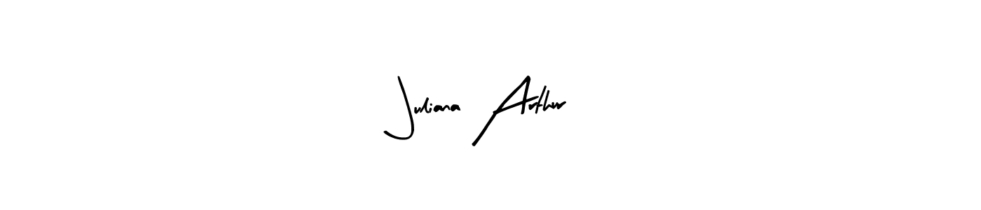How to make Juliana Arthur name signature. Use Arty Signature style for creating short signs online. This is the latest handwritten sign. Juliana Arthur signature style 8 images and pictures png