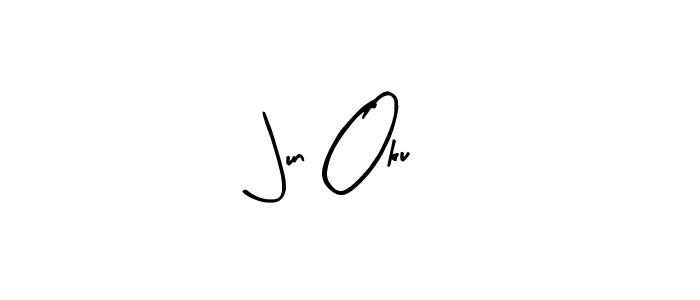Create a beautiful signature design for name Jun Oku. With this signature (Arty Signature) fonts, you can make a handwritten signature for free. Jun Oku signature style 8 images and pictures png