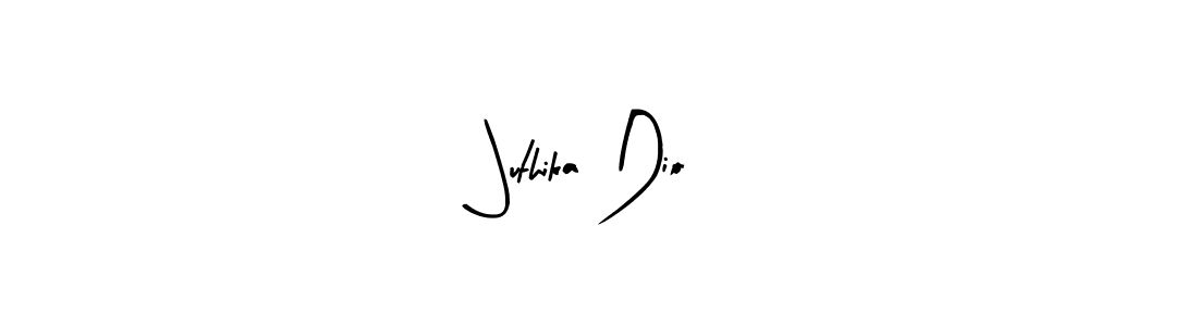 The best way (Arty Signature) to make a short signature is to pick only two or three words in your name. The name Juthika Dio include a total of six letters. For converting this name. Juthika Dio signature style 8 images and pictures png