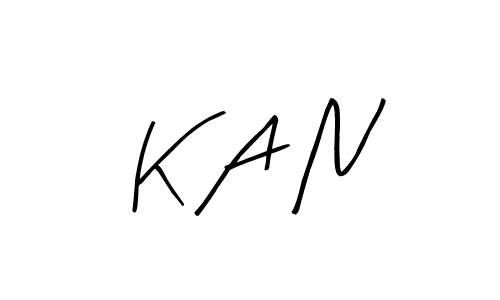 K A N stylish signature style. Best Handwritten Sign (Arty Signature) for my name. Handwritten Signature Collection Ideas for my name K A N. K A N signature style 8 images and pictures png