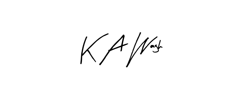 Create a beautiful signature design for name K A Wagh. With this signature (Arty Signature) fonts, you can make a handwritten signature for free. K A Wagh signature style 8 images and pictures png