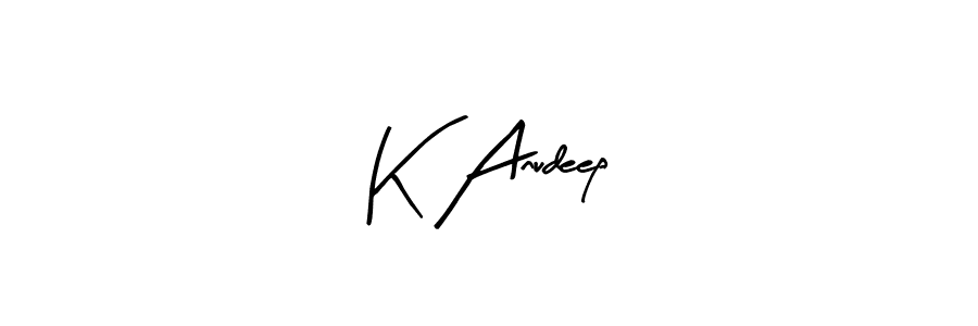 It looks lik you need a new signature style for name K Anudeep. Design unique handwritten (Arty Signature) signature with our free signature maker in just a few clicks. K Anudeep signature style 8 images and pictures png