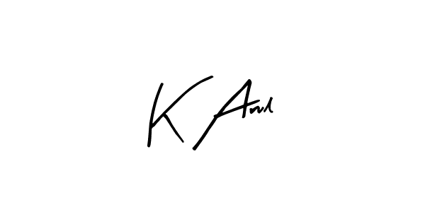 Make a beautiful signature design for name K Arul. Use this online signature maker to create a handwritten signature for free. K Arul signature style 8 images and pictures png