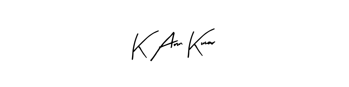 This is the best signature style for the K Arun Kumar name. Also you like these signature font (Arty Signature). Mix name signature. K Arun Kumar signature style 8 images and pictures png