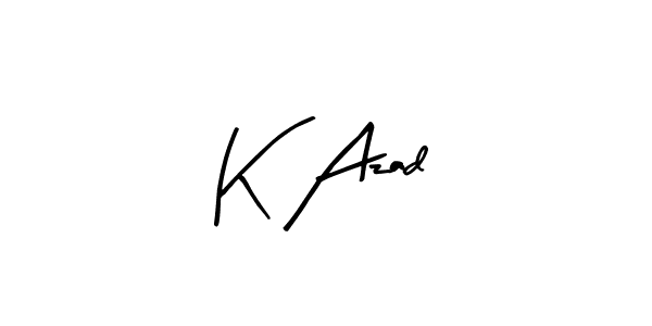 Best and Professional Signature Style for K Azad. Arty Signature Best Signature Style Collection. K Azad signature style 8 images and pictures png