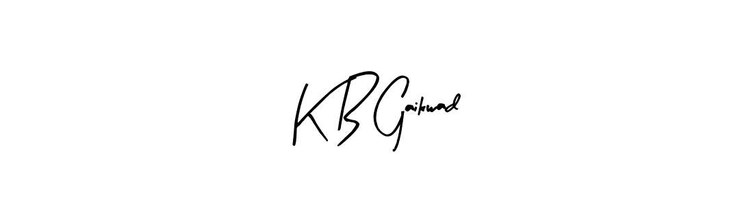 Design your own signature with our free online signature maker. With this signature software, you can create a handwritten (Arty Signature) signature for name K B Gaikwad. K B Gaikwad signature style 8 images and pictures png