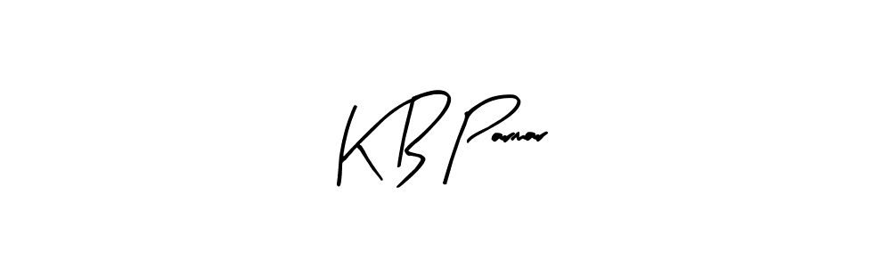 Design your own signature with our free online signature maker. With this signature software, you can create a handwritten (Arty Signature) signature for name K B Parmar. K B Parmar signature style 8 images and pictures png