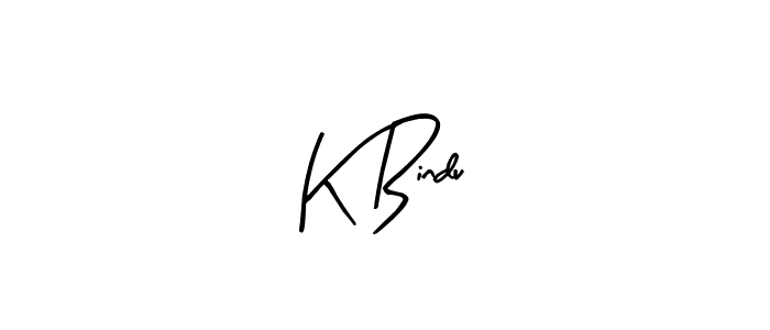 The best way (Arty Signature) to make a short signature is to pick only two or three words in your name. The name K Bindu include a total of six letters. For converting this name. K Bindu signature style 8 images and pictures png