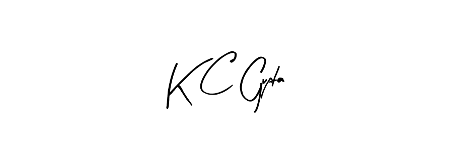 Arty Signature is a professional signature style that is perfect for those who want to add a touch of class to their signature. It is also a great choice for those who want to make their signature more unique. Get K C Gupta name to fancy signature for free. K C Gupta signature style 8 images and pictures png